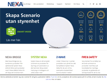 Tablet Screenshot of nexa.se